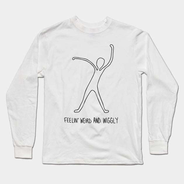 feelin' weird and wiggly Long Sleeve T-Shirt by nfrenette